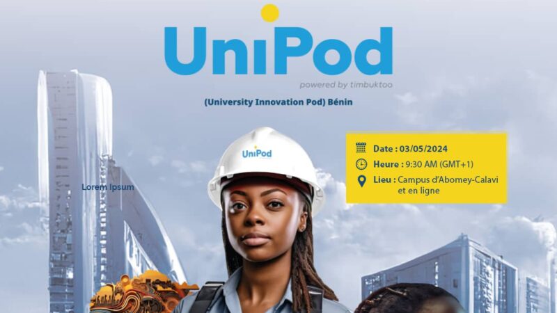 Le PNUD appuie la mise en place de l’UniPod au Bénin, un centre de créativité et d’innovation pour la jeunesse