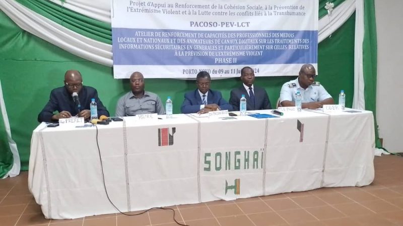 Bénin – Terrorisme et extrémisme violent : les journalistes formés sur la question