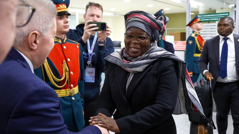 La vice-présidente Mariam Chabi Talata à Moscou pour le 3e Sommet Russie-Afrique