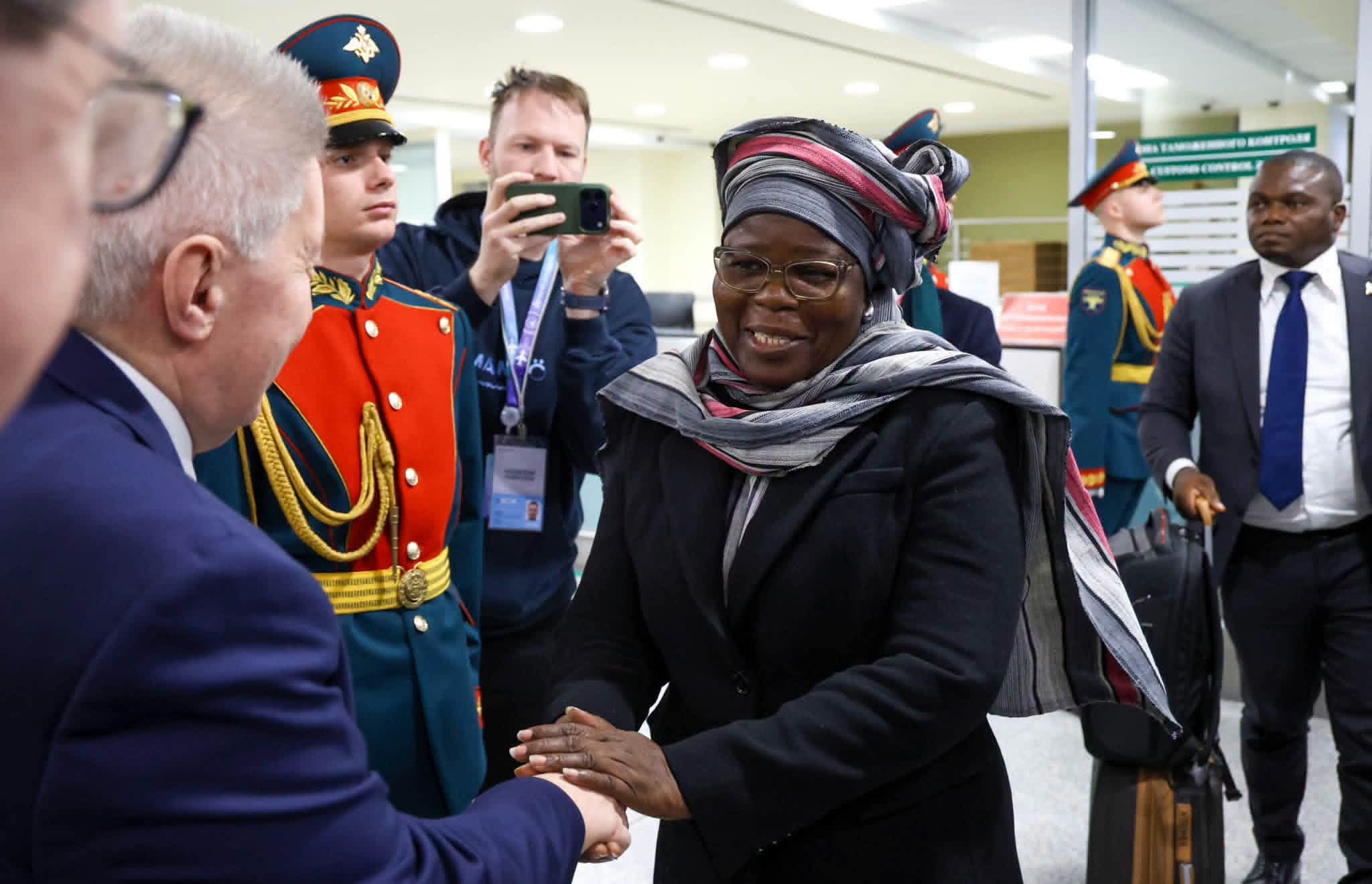 La vice-présidente Mariam Chabi Talata à Moscou pour le 3e Sommet Russie-Afrique